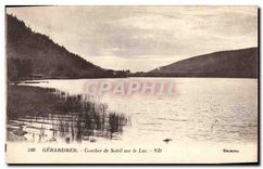 CPA Gerardmer Coucher de Soleil sur le Lac