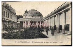 CPA Contrexeville L'Etablissement et la source du Pavillon