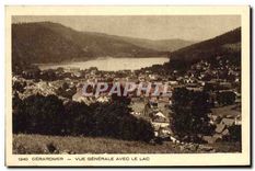 CPA Gerardmer Vue generale avec le Lac