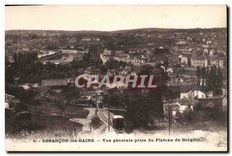 CPA Besancon Les Bains Vue generale prise du Plateau de Bregille