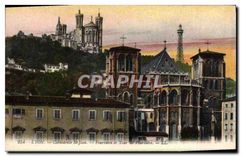 CPA Lyon Cahtedrale ST Jean Fourviere et Tour de Fourviere
