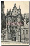 CPA Senlis (Oise) Cathedrale Portail sud