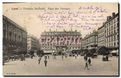 CPA Lyon Fontaine Bartholdi Place des Terreaux