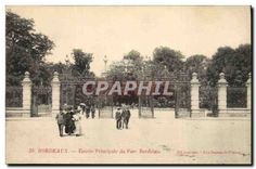 CPA Bordeaux Entree Principale du Parc Bordelais