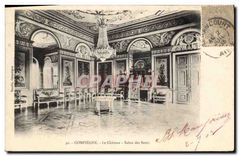 CPA Compiegne Le Chateau Salon des fleurs