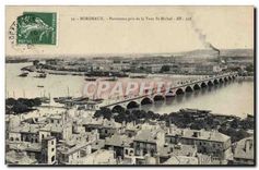 CPA Bordeaux Panorama pris de la Tour St Michel