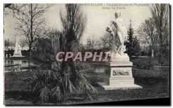 CPA Montpellier Un Coin du Parc de l'Esplanade Statue La Prairie
