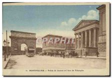 CPA Montpellier Palais de Justice et l'Arc de Triomphe