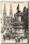 CPA Marseille L'Eglise St Vincent de Paul et le Monument des Mobiles