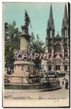 CPA Marseille Eglise des Reformes et Monument des Mobiles