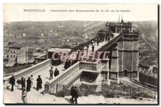 CPA Marseille Passerelle des Ascenseurs de N D de la Garde