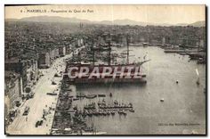 CPA Marseille Perspective du Quai du Port