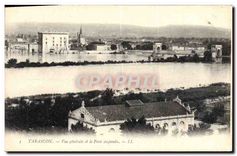 CPA Tarascon Vue generaled et Le Pont Suspendu