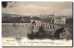 CPA Tarascon (B du R) Pont St Benezet et Chapelle Saint Nicolas