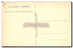 CPA Tarascon (B du R) Le Rhone et le Chateau des Papes