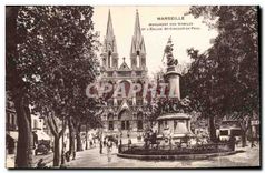 CPA Marseille Monument des et l'eglise St Vincent de Paul 