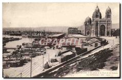 CPA Marseille Le Quai et le Port de la Joliette la Cathedrale 