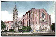 CPA Toulouse la ville rose basilique Saint Sernin XI et XIII siecle 
