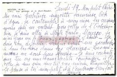 CPA Menton A M vue generale et le Mont Baudon