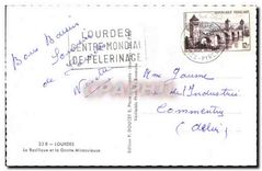 CPM Lourdes la Basilique et la Grotte Miraculeuse 