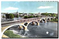 CPA Toulouse la Ville Rose la Garonne au Pont des Catallans de l'Ingenieur Sejourne 