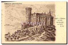 CPA Vieille Auvergne Chateau et Ville de Noueffe 