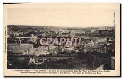 CPA Poitiers Vienne Vue generale Le Pont de Rochereufl la Tour de l'Oeuf la place du Pont Guillon l'