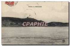CPA Perros Guirec Le Phare et l'Ile Bono 