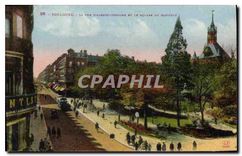 CPA Toulouse La Rue d'Alsace Lorraine et le Square du Capitole 