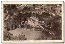 CPA Les grands Chateaux des bords de la Loire Azay le Rideau Le Chateau vu d'avion 