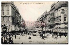 CPA Marseille La Cannebiere Tramways
