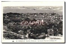 CPA Marseille Quartier d'Endoume Les Iles du Frioul et le Chateau 