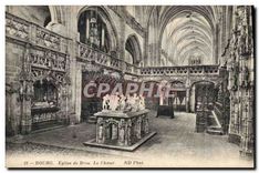 CPA Bourg Eglise de Brou Le Choeur 