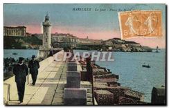 CPA Marseille La Jetee Phare Ste Marine 