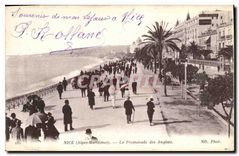 CPA Nice Alpes Maritimes La Promenade des Anglais 