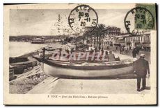 CPA Nice Quai des Etais Unis Bateaux pecheurs 