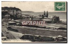 CPA Dieppe Le Casino et les Falaises 