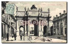 CPA Nancy Arc de Triomphe Rue Here 