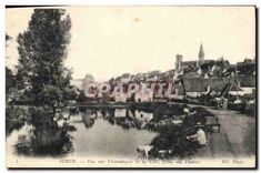 CPA Semur Vue sur l'Armancon et la Ville prise du Viaduc 