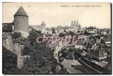 CPA Semur Le Dijon et l'Eglise Notre Dame 