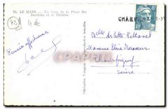 CPA Le Mans Un Coin de la Place des Jacobins et le Theatre 