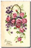 CPA Bonne Fete Fleurs