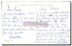 CPA Fantaisie Fleurs Fer a cheval