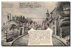CPA Domfront Orne Route de Ronde et entree du Chateau 