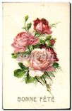 CPA Bonne Fete Fleurs