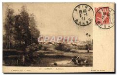 CPA Corot Laveuses Musee de Reims 