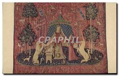 CPA Tapisserie dite de la Dame a la Licorne Paris Musee de Cluny