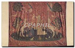 CPA Tapisserie dite de la Dame a la Licorne Musee de Cluny Paris