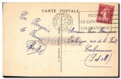 CPA Reims Statue de Jeanne d'Arc 