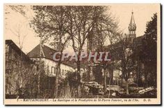 CPA Mattaincourt La Basilique et le Presbytere de St Pierre Fouriere vu du l'Ile 
